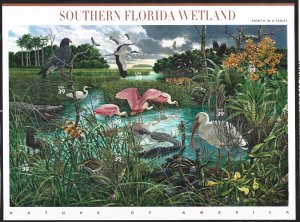 US #4099 Mint Sheet, Southern Florida Wetland, M-NH*-