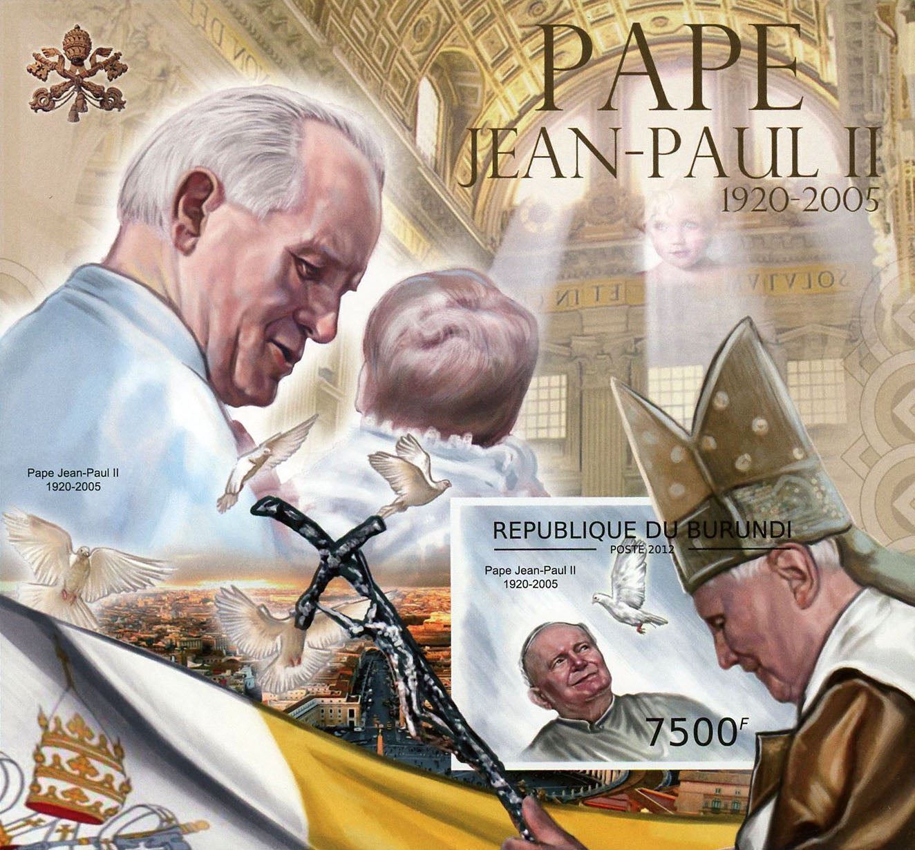 Pope John Paul II 19202005 Souvenir Sheet MNH Worldwide Other