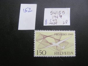 SWITZERLAND 1949 MNH SC C45 SET XF $28 (152)