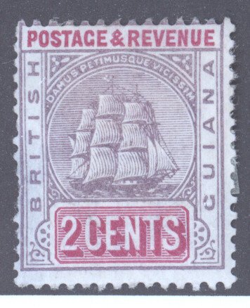 British Guiana, Scott #133, MH, thin