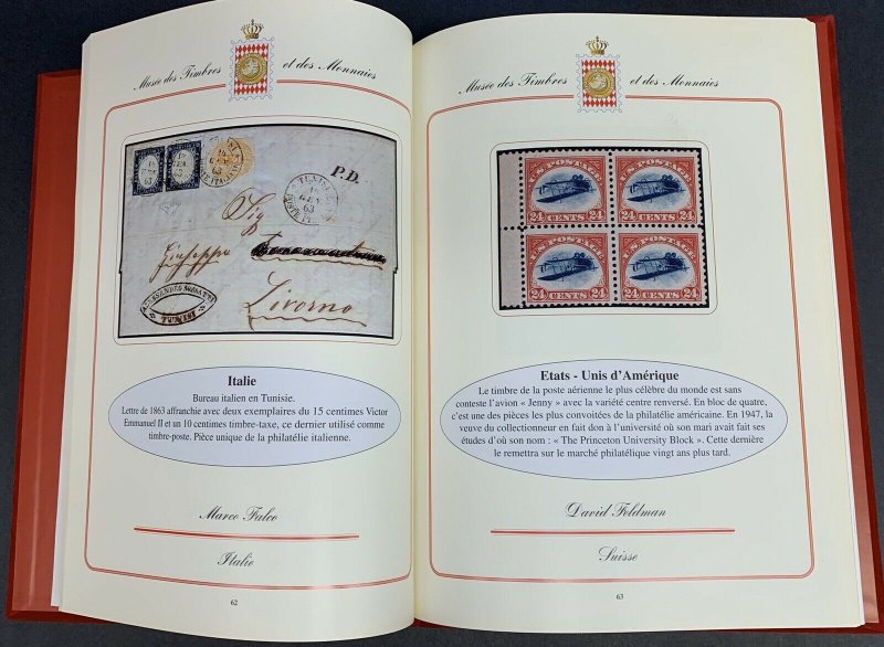 Monaco '97 International Philatelic Exhibition, Red Velvet Hardbound Catalog 