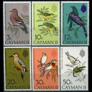 CAYMAN IS. 1974 - Scott# 322-7 Birds Set of 6 NH