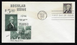 US. Sc 1053. FDC. Fleetwood cachet. Unaddressed, (g1053fdc-000)