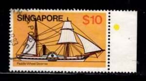 Singapore - #348 Paddle Wheel Steamer - Used