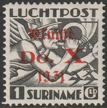 Suriname 1931 Sc C13 air post MLH* experts mark