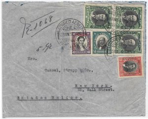 Valparaiso, Chile to New York, NY 1932 Airmail (52505)