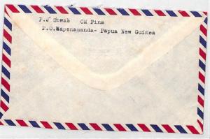 Papua New Guinea *WAPENAMANDA* Airmail Cover MISSIONARY VEHICLES PTS 1976 CA315