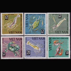 VIET NAM NORTH 1965 - Scott# 368-72 Marine Life Set of 5 NH