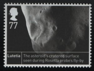 Great Britain 2012 MNH Sc 3116 77p Lutetia asteroid Astronomical Bodies