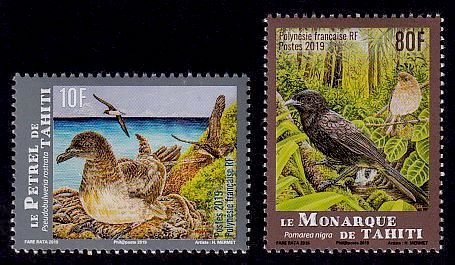 French Polynesia Sc# 1221-2 MNH Endangered Birds