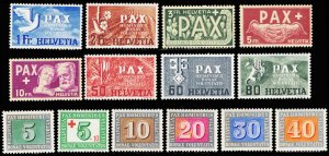 SWITZERLAND 293-305  Mint (ID # 103442)