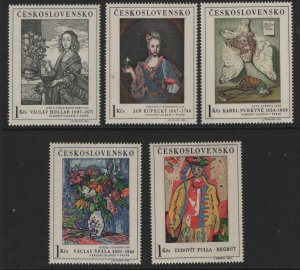 CZECHOSLOVAKIA,  1435-1439  MNH  SET