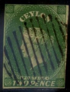 Ceylon 1857 SC# 4 Used E90