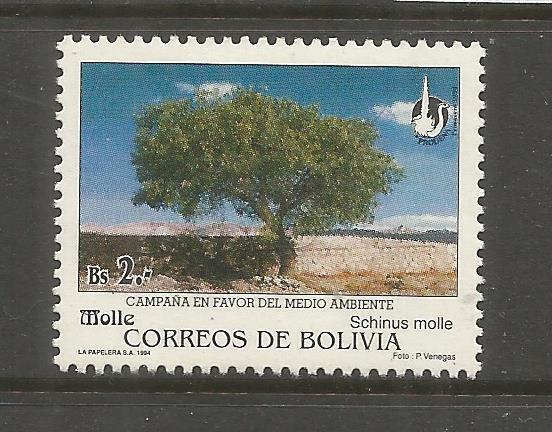 BOLIVIA  926  MINT HINGED, TREES,  SCHINUS MOLLE