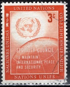 United Nations N.Y.; 1957: Sc. # 55:  Used Single Stamp