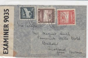 chile 1940s stamps cover ref 19525