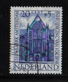 Netherlands  #B188  used   1948  cultural welfare 20 + 5c  New Church