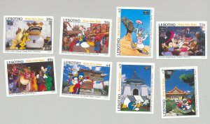 Lesotho #979-988 Disney 8v & 2v S/S Imperf Proofs