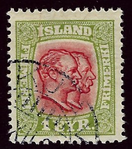 Iceland SC#99 Used F-VF SCV$20.00...Worth a Close look!!