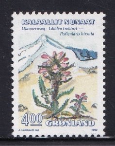 Greenland  #190  MNH   1992 plants  4k  pedicularis hirsuta