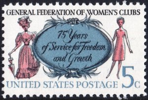 SC#1316 5¢ General Federation of Women's Clubs Issue (1966) MNH