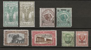 Somalia 8 different MLH VF-fine SCV $29.30 (jr)