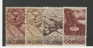 Mexico, Postage Stamp, #740-741, 743-744 Mint NH, 1938