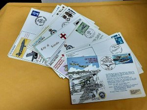 KAPPYS  UNITED KINGDOM ROYAL AIR FORCE ANNIVERSARY COVERS 26 DIFFERENT CS1208