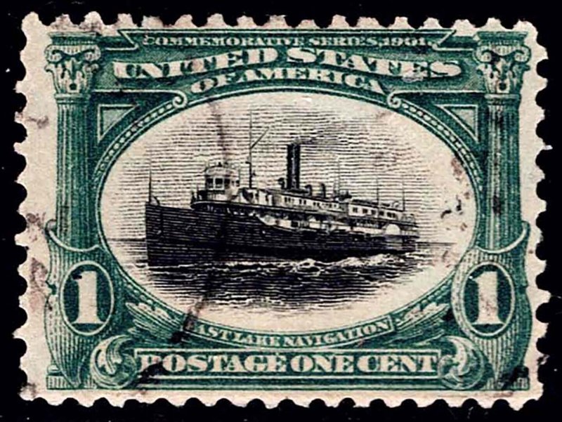 U.S. 294 USED HR PENCIL MARK SINGLE AS SHOWN (V5146)