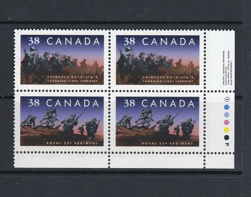 CANADA 1989 CANADIAN INFANTRY REGIMENTS - SCARCE LRPB - SCOTT 1250ii - MNH