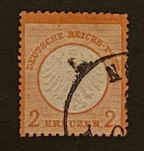 [AG] Germany 1872 Sc #8 Mi 8 USED Small Shield Mi-CV 428$