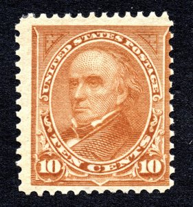 US 1899 10¢ Webster stamp #283 MH CV $150