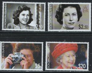 Solomon Is 1039-42 MNH 2006 QEII 80th Birthday