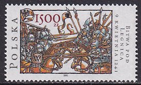 Poland 1991 Sc 3019 Legnica Battle 750th Anniversary Stamp MNH