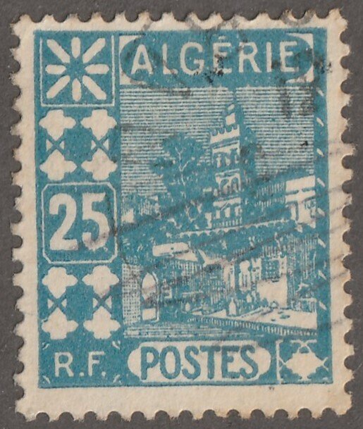 Algeria stamp, Scott#42,  used, hinged,  25, #43