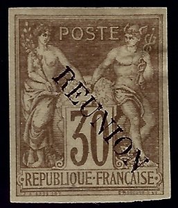 French Reunion Sc #13 Unused F-VF w/crease SCV$52.50...French Colonies are Hot!