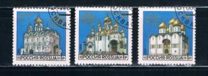 Russia #6096-98 Used Cathedrals  (R0103)