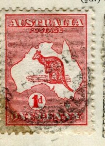 AUSTRALIA; 1912 early ROO issue fine used 1d. value