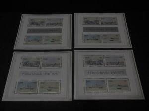 SOUTH WEST AFRICA : 1975. Scott #380-83, 383a Paintings. 10 sets + 10 S/S VF MNH