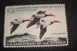 US Sc. RW32 Hunting Stamp  – Mint No Gum