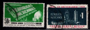 MEXICO Scott C243-C244 Used  Airmail stamp set