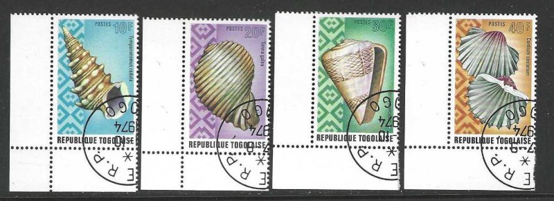 Togo 881-884  NH CTO  SC:$1.40