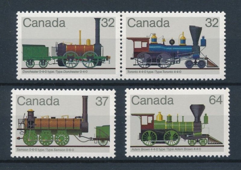 [114105] Canada 1983 Railway trains Eisenbahn Steam locomotives  MNH