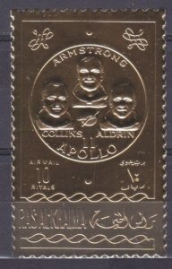 1970 Ras Al Khaima B353 gold Astronaut - Apollo 11 15,00 €