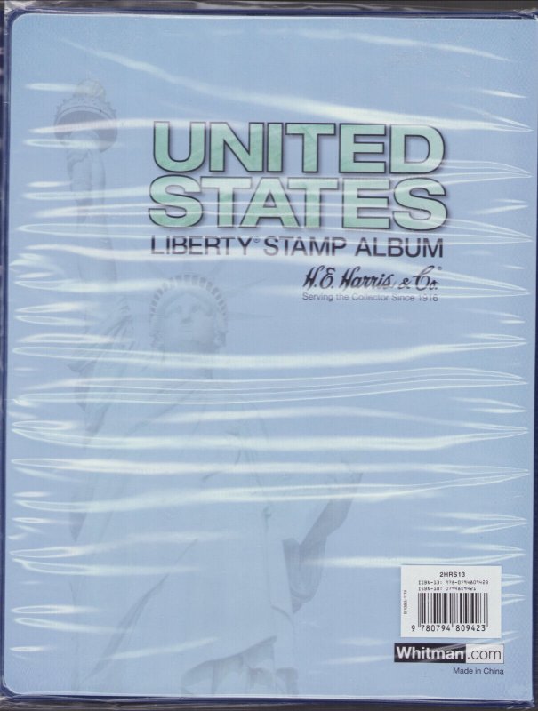 HE Harris US Liberty Stamp Binder 3 2 POST Traditional BINDER ONLY - DEFECTIVE 9780794809423