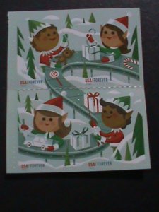 ​UNITED STATES -CHRISTMAS FOREVER STAMPS MNH BLOCK  VF WE SHIP TO WORLDWIDE