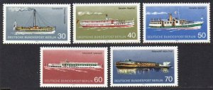 1975 West Berlin 483-487 Ships 6,50 €