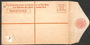 Australia, New South Wales 1893, Registered envelope 3d, 152x96mm, Unused Pos...