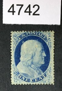 US STAMPS # 24 MINT OG H CAT. $140 LOT #4742