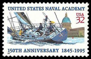 PCBstamps   US #3001 32c Navel Academy, MNH, (5)